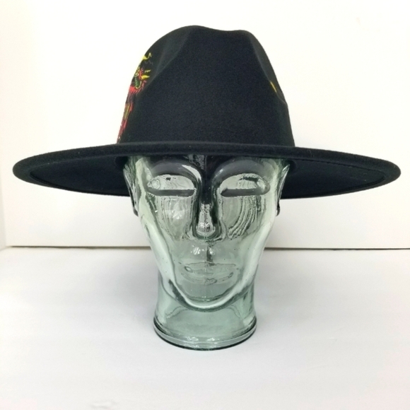 ED HARDY by Christian Audigier Unisex Fedora Hat - Rare - Picture 3 of 11